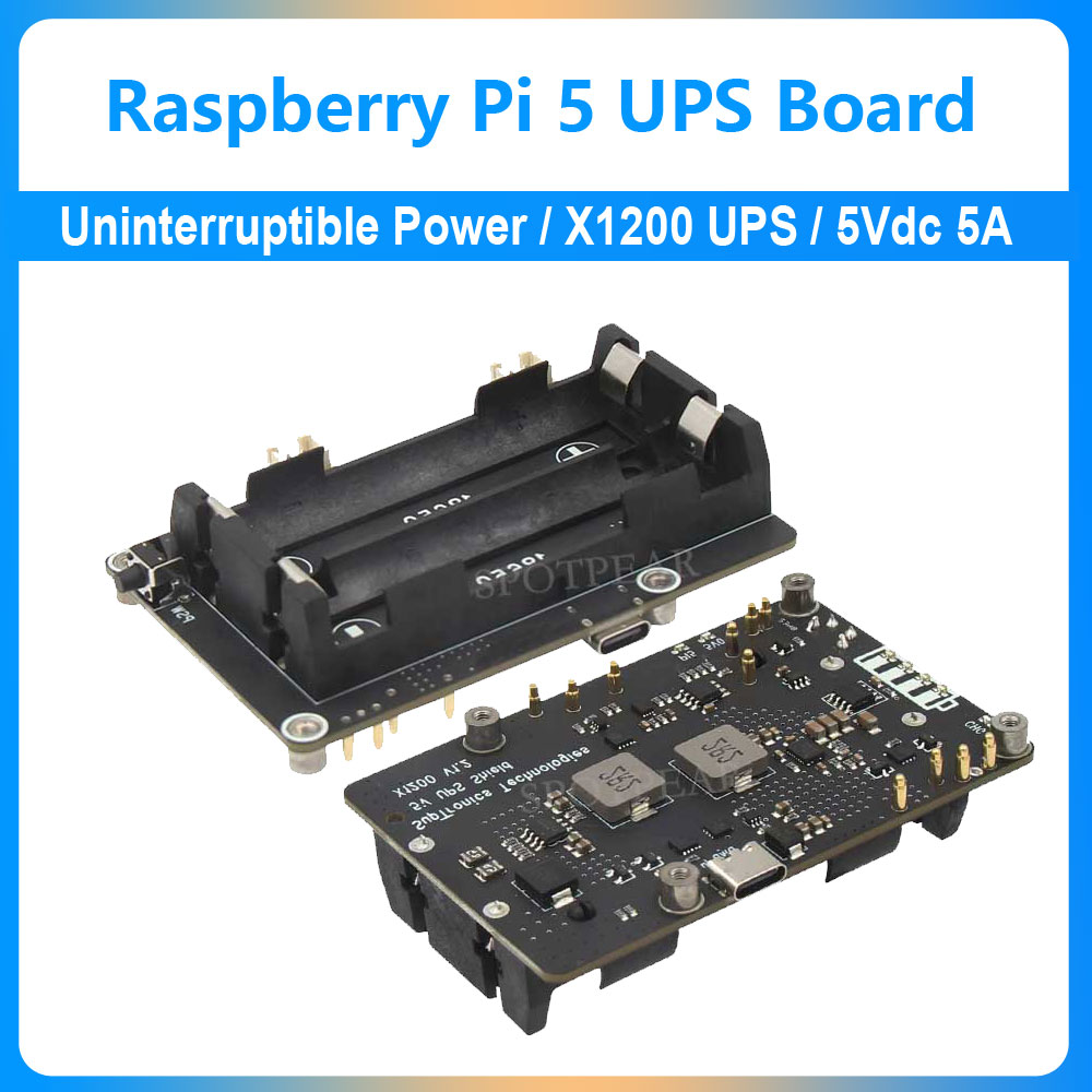 Raspberry Pi Uninterrupted Power Supply Ups 18650 - لوحة توسيع UPS لـ Raspberry Pi