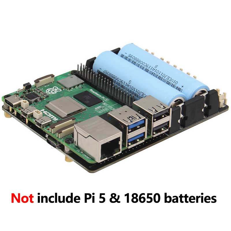 Raspberry Pi Uninterrupted Power Supply Ups 18650 - لوحة توسيع إدارة الطاقة X1201 لـ