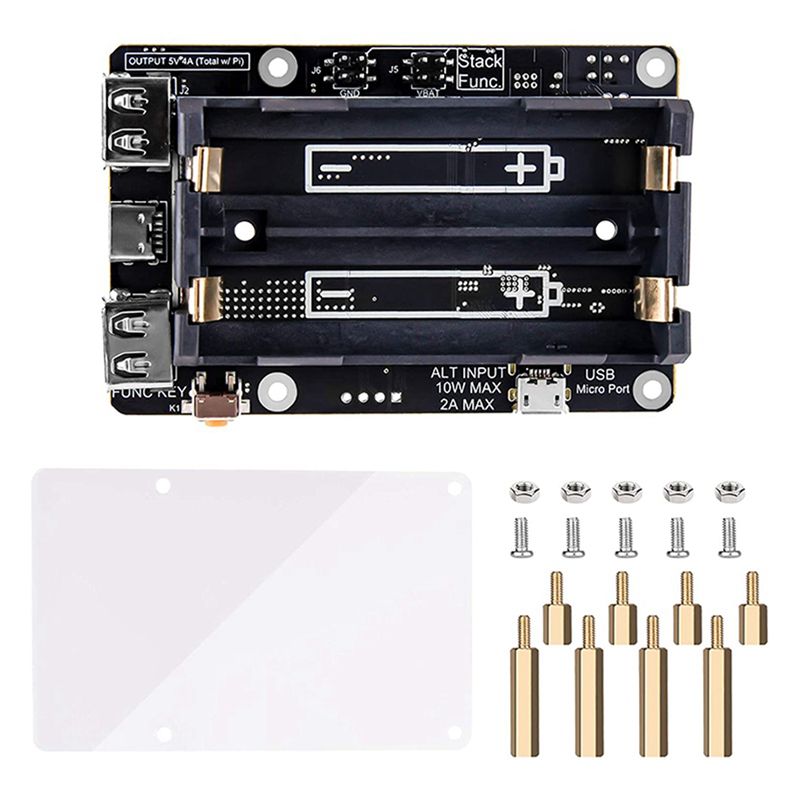 AA08-2X لـ Raspberry Pi 4، مزو - مراجعة Raspberry Pi Uninterrupted Power Supply Ups 18650 وسعره