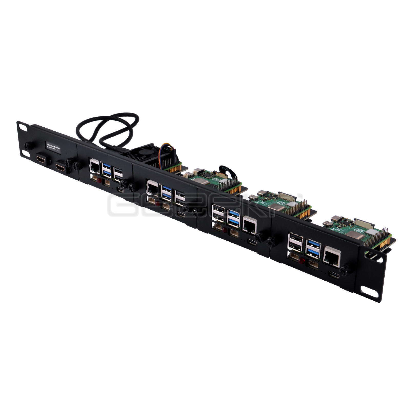 مجموعة دعامة فولاذية مثبتة على - مراجعة Raspberry Pi Rackmount 1U 19 Inch وسعره