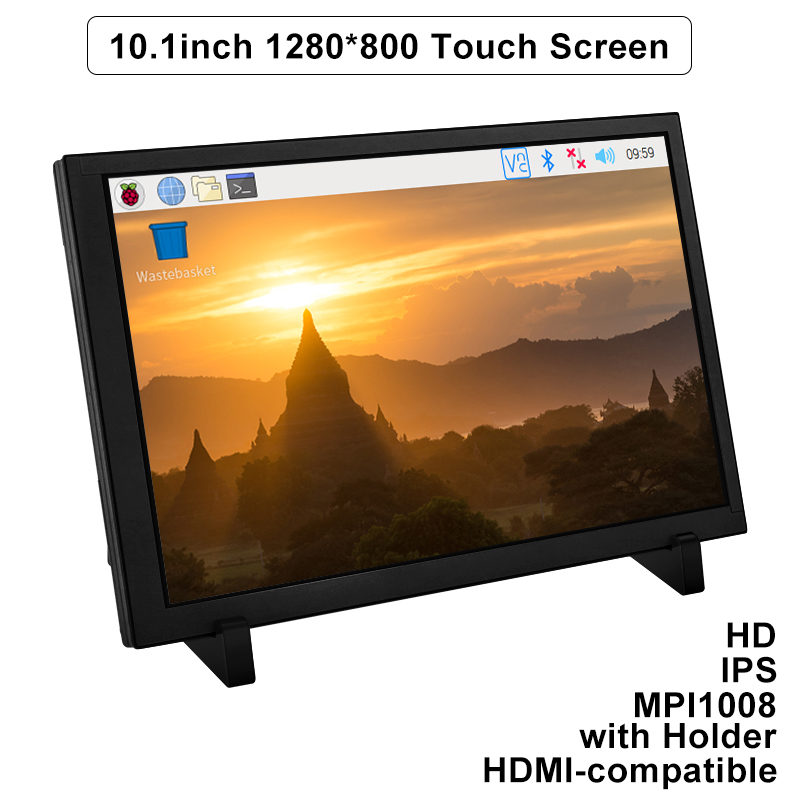شاشة لمس 10.1 بوصة لجهاز Raspb - مراجعة Raspberry Pi 10.1 Inch Capacitive Touch Screen Ips وسعره