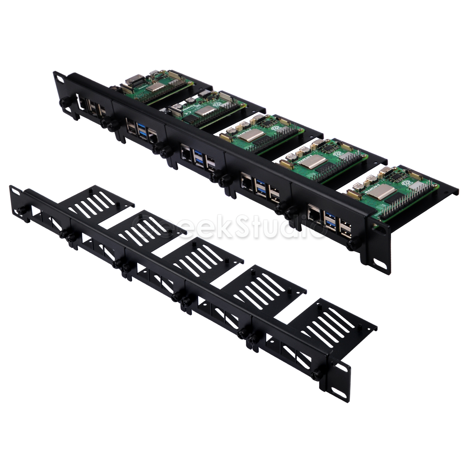 حامل حامل 1U لـ Raspberry Pi 5 - مراجعة Raspberry Pi Rackmount 1U 19 Inch وسعره
