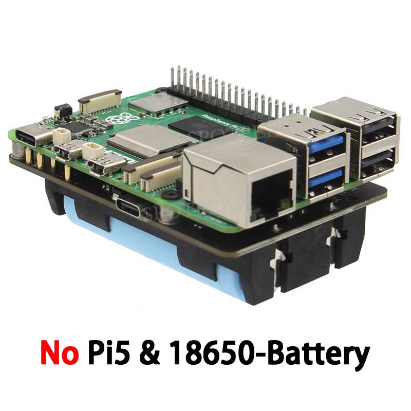 لوحة X1200 Raspberry Pi 5 UPS  - مراجعة Raspberry Pi Uninterrupted Power Supply Ups 18650 وسعره