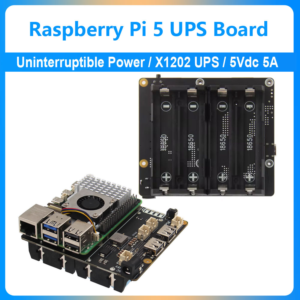 لوحة توسيع UPS لـ Raspberry Pi - مراجعة Raspberry Pi Uninterrupted Power Supply Ups 18650 وسعره