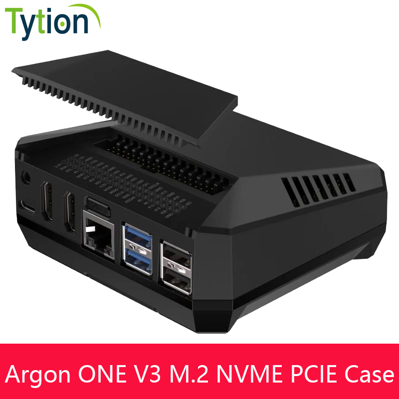السكن سبائك الألومنيوم مع مروح - مراجعة Argon One V3 M.2 Nvme Case وسعره
